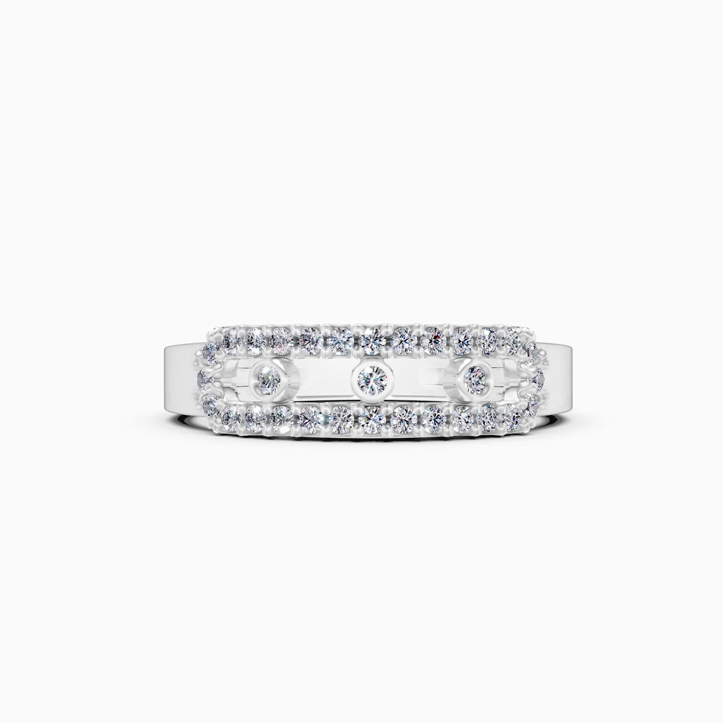 Elegant Halo Lab Grown Diamond Band
