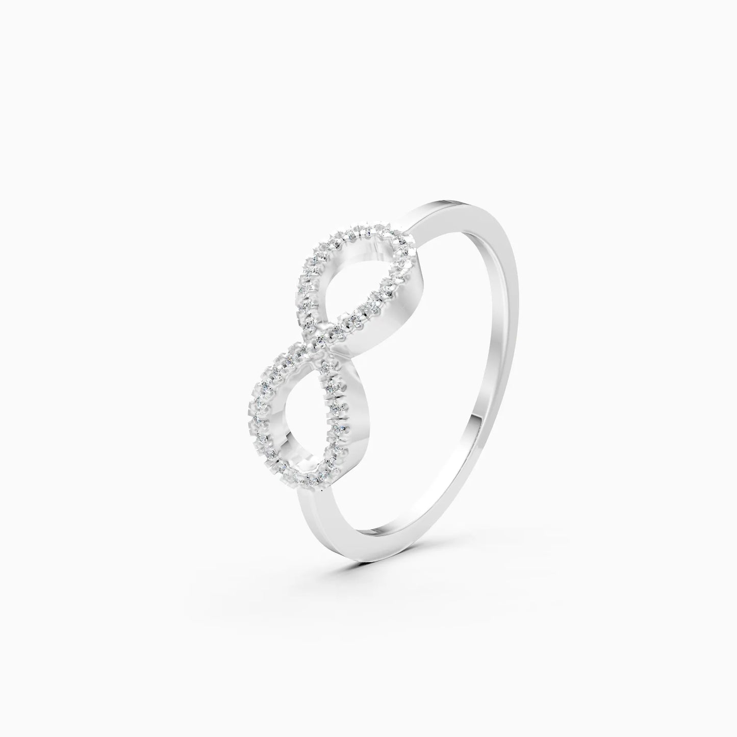 Forever Shine Infinity Shape Lab Diamond Ring