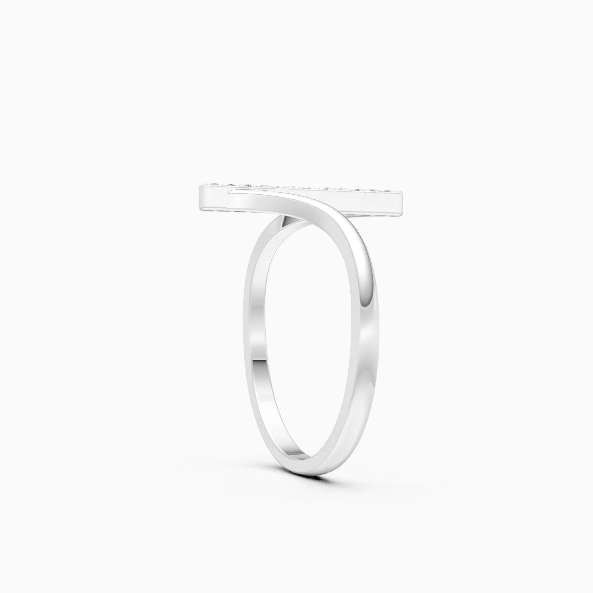 Stylish Open-Style Diamond Band