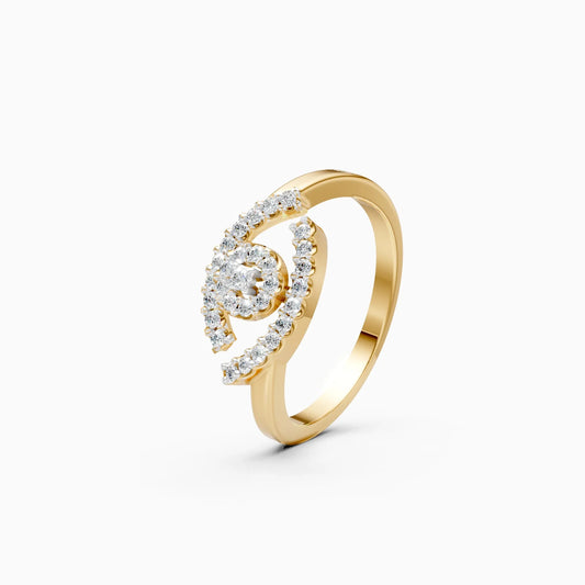 Celestial Evil Eye Diamond Ring
