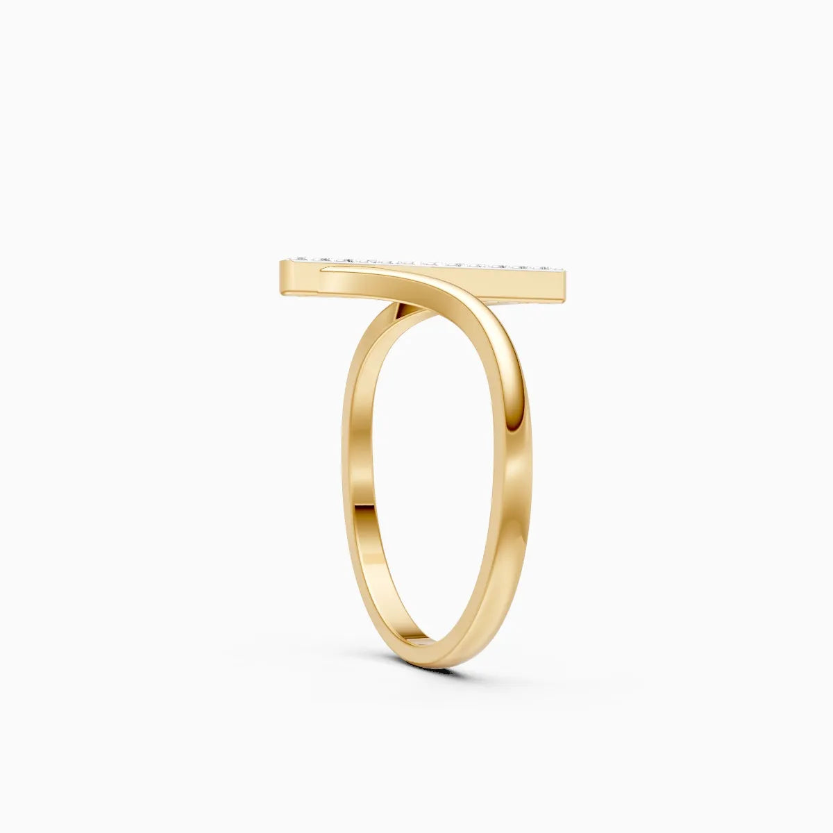 Stylish Open-Style Diamond Band