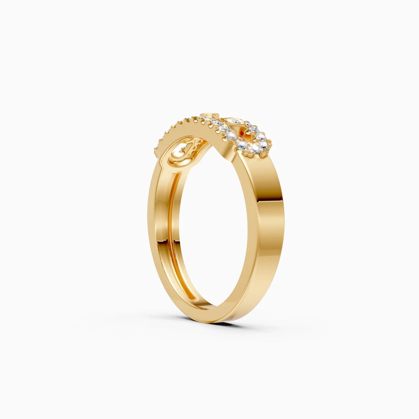 Vintage Halo Diamond Statement Ring