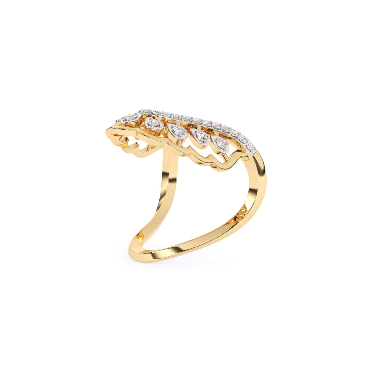 Crown Lab Grown Diamond Vanki Ring Set in 14K Rose Gold
