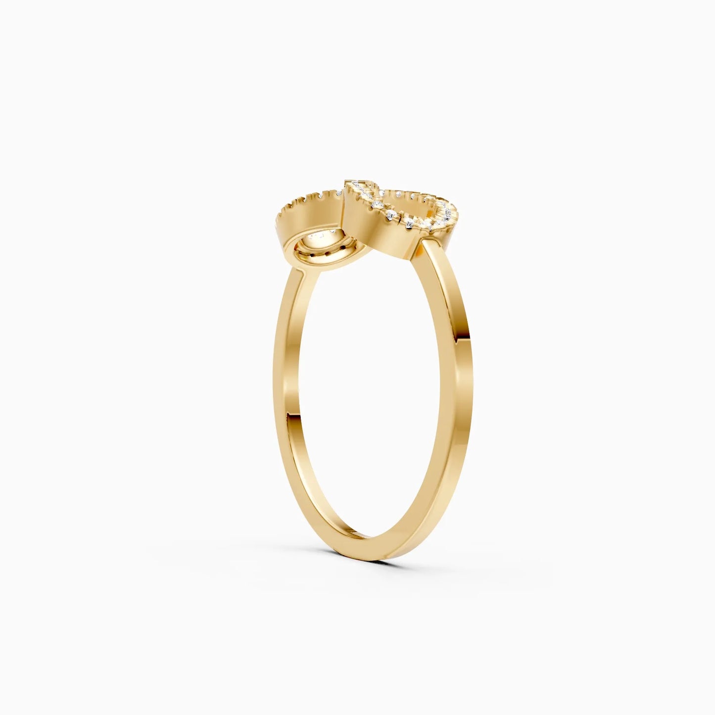Full-Outline Micro-Pavé Infinity Symbol Ring