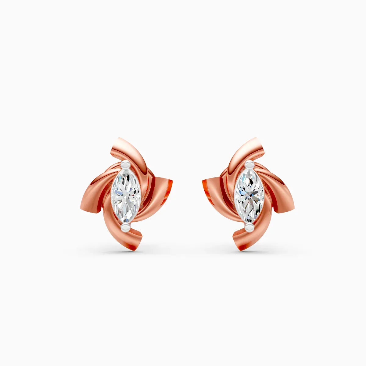 Marquise Swirl Studs