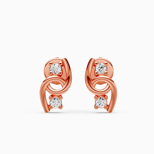 Twisted Diamond Studs