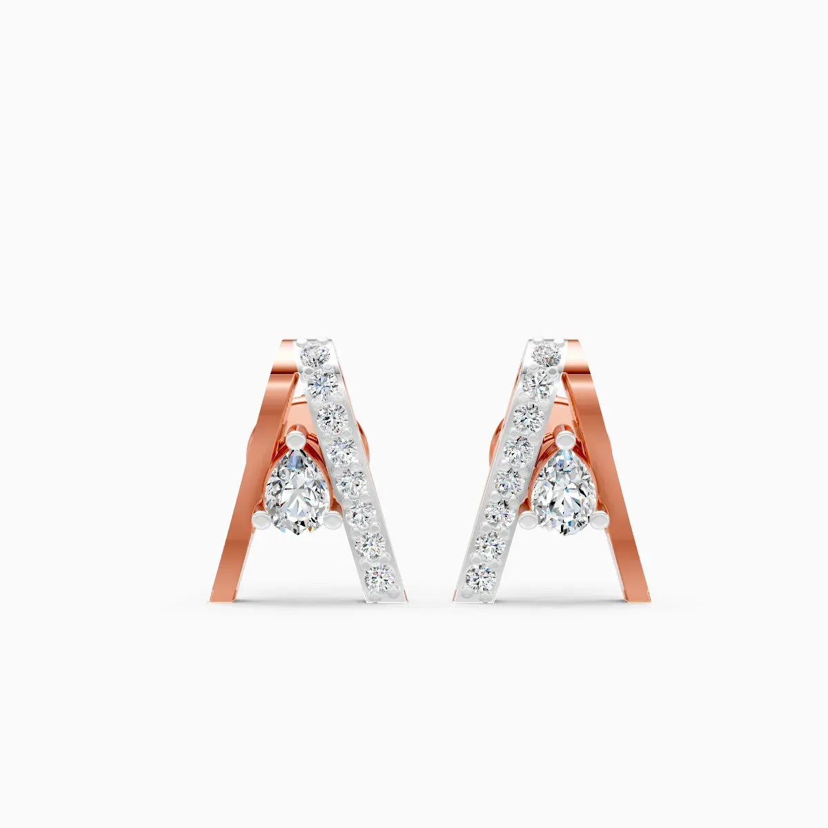 Pear Drop Geometric Studs