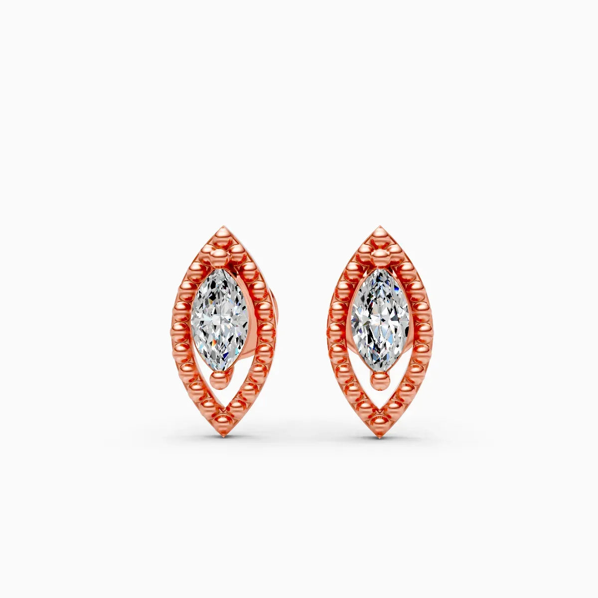 Marquise Diamond Stud Earrings