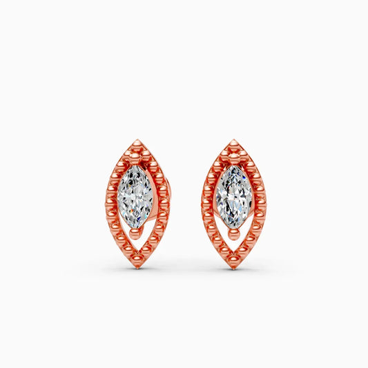 Marquise Diamond Stud Earrings