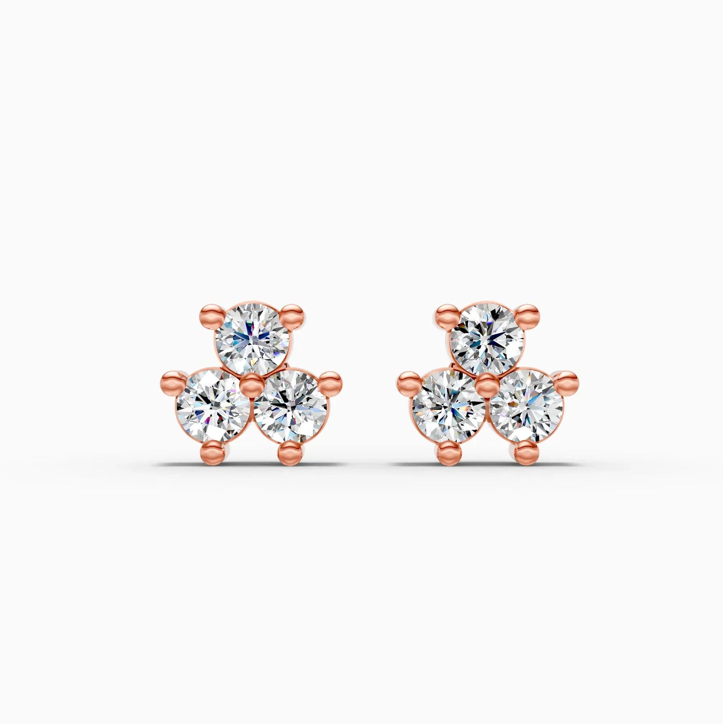 Scalloped Bloom Diamond Studs