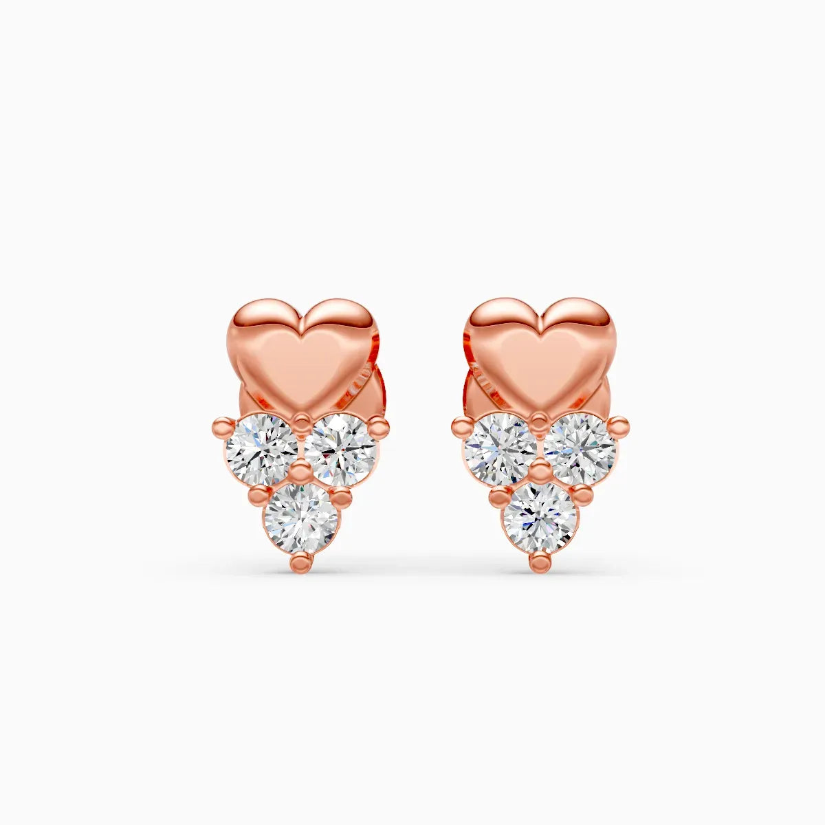 Heart Cluster Studs