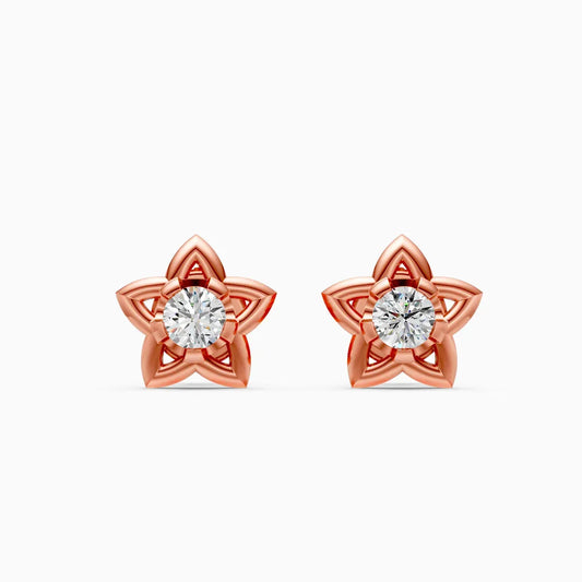 Star Motif Diamond Studs
