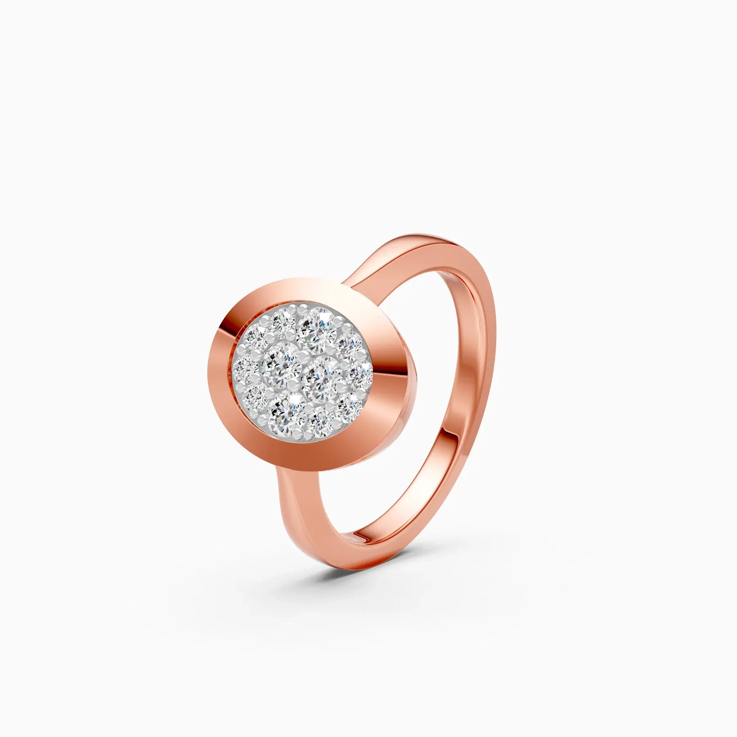 Imperia Oval Shaped Bezel Set Diamond Ring