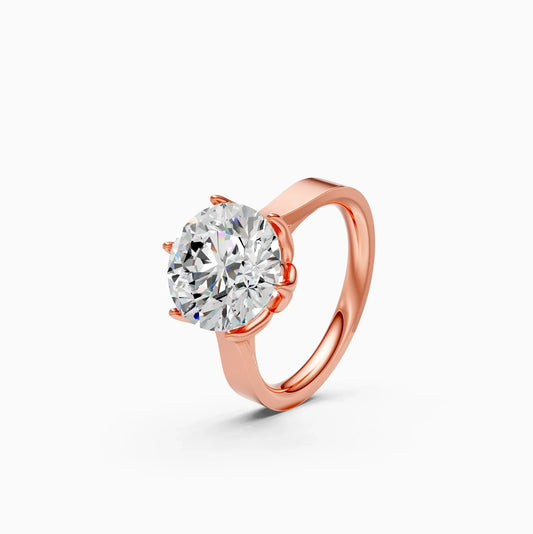 Six Prongs Solitaire Diamond Ring