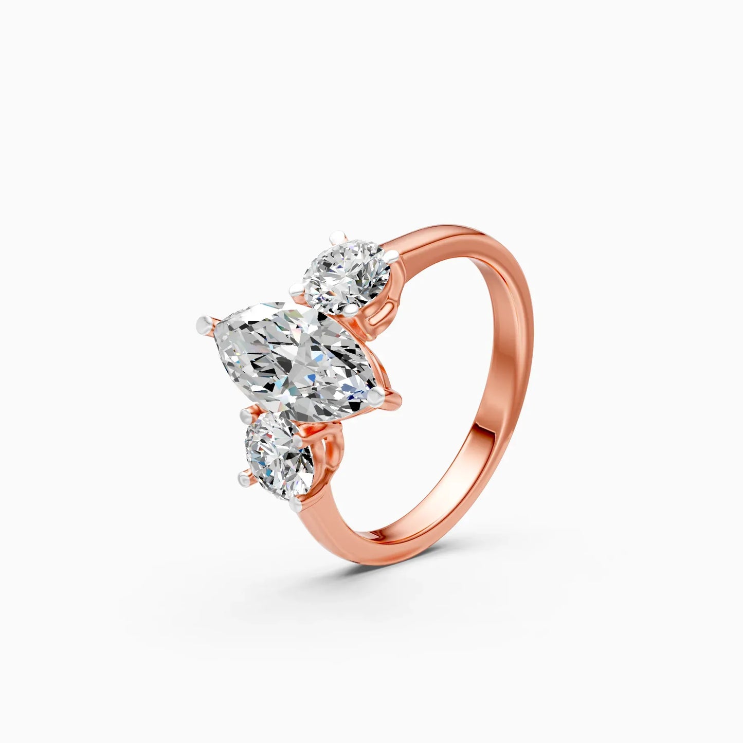 Ever Classic Three Stone Diamond Ring