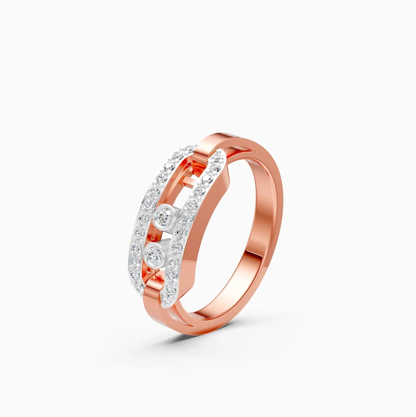 Lab Grown Diamond Open Hexagon Fancy Girls Ring