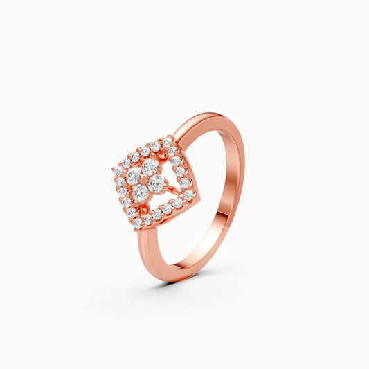 Dainty Square Lab Grown Diamond Ring