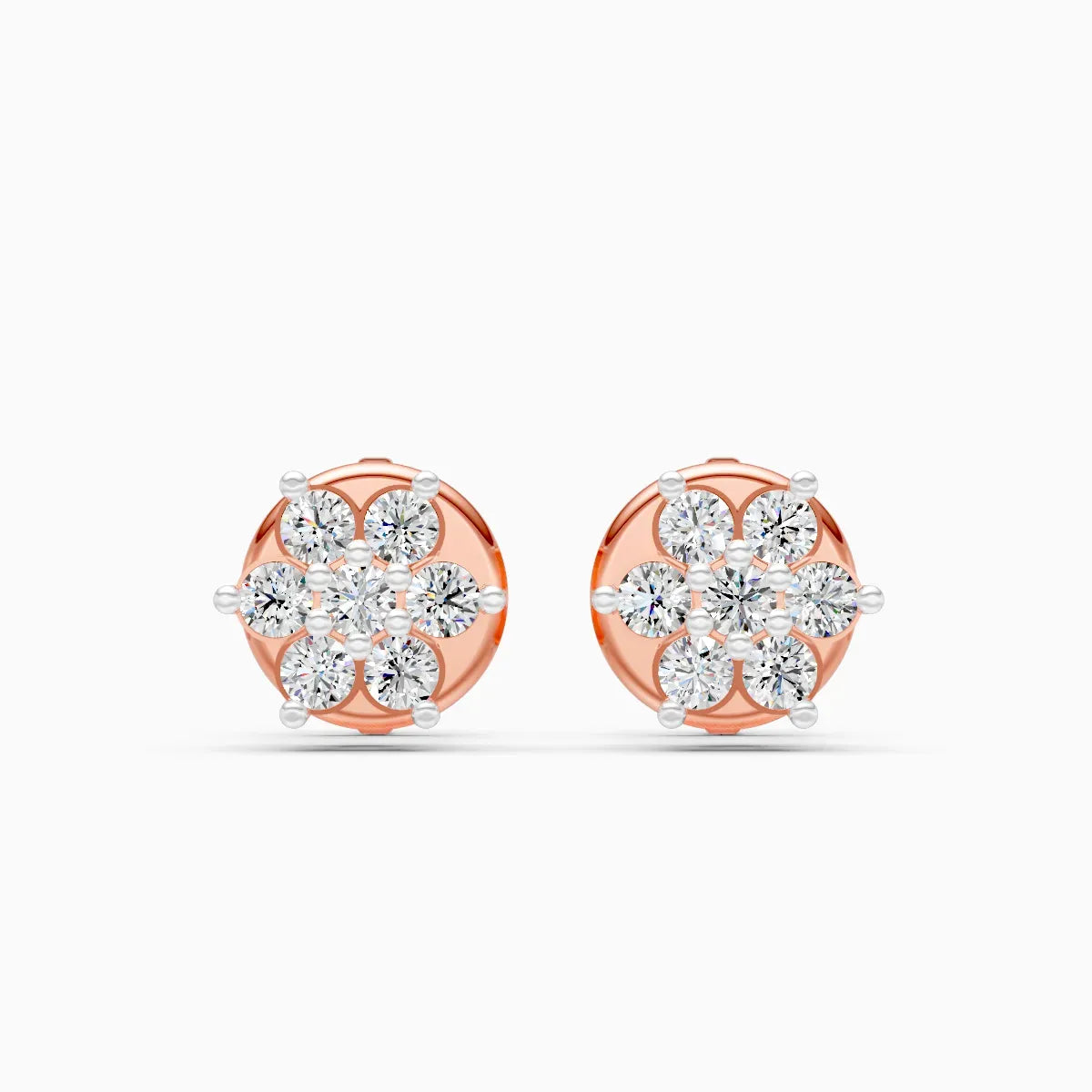 Round Cluster Floral Studs