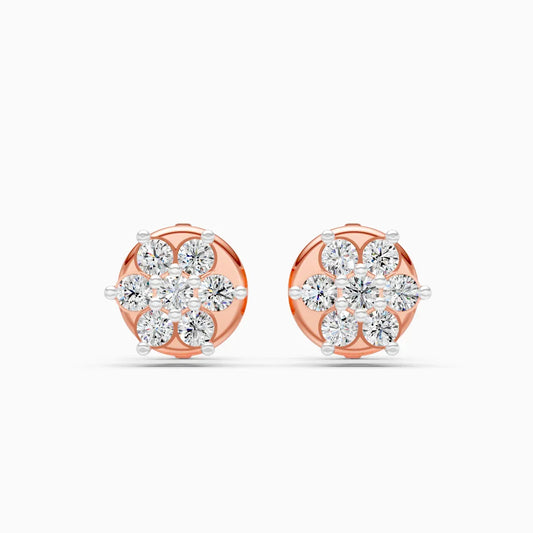 Round Cluster Floral Studs