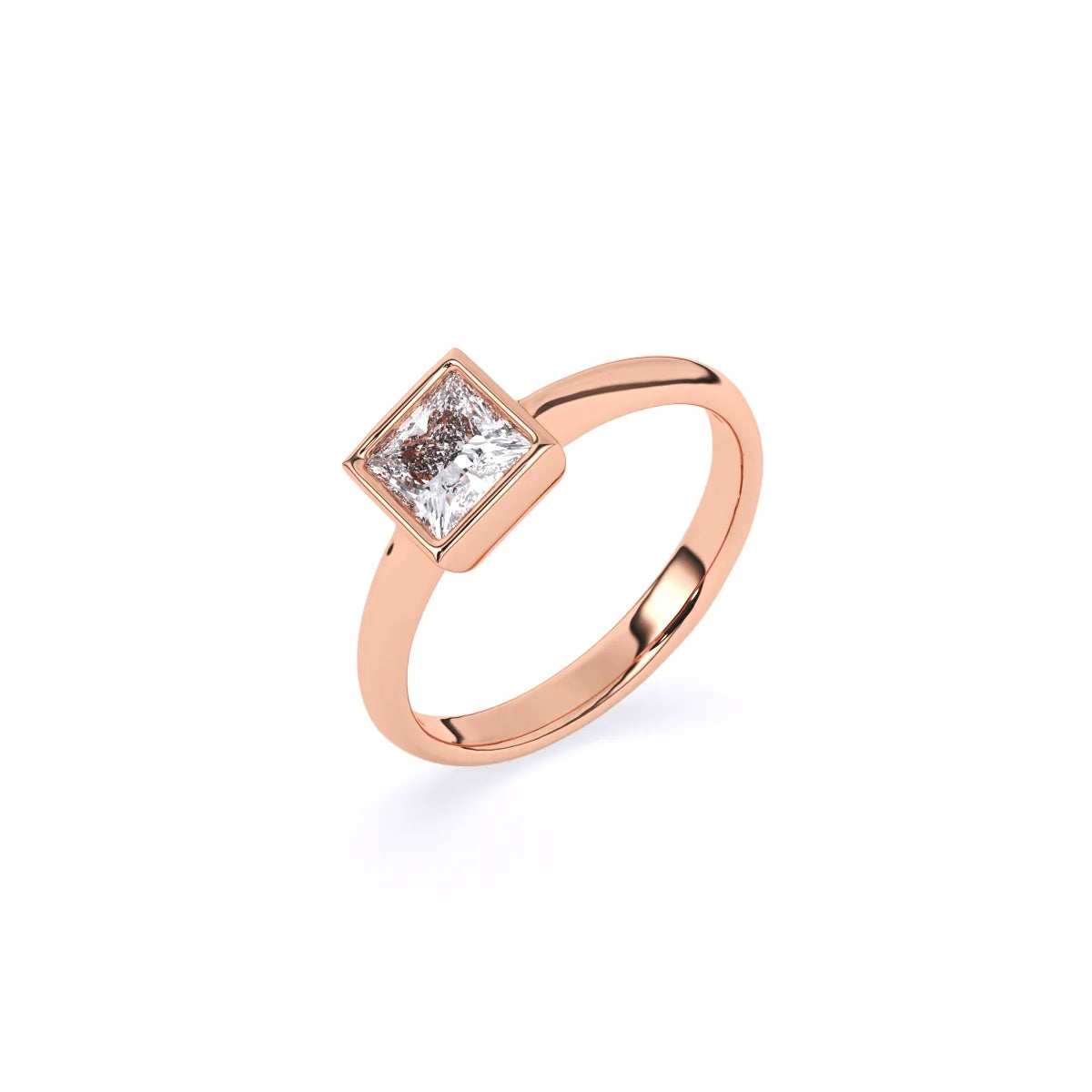 Princess Solitaire Diamond Engagement Ring