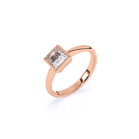 Princess Solitaire Diamond Engagement Ring