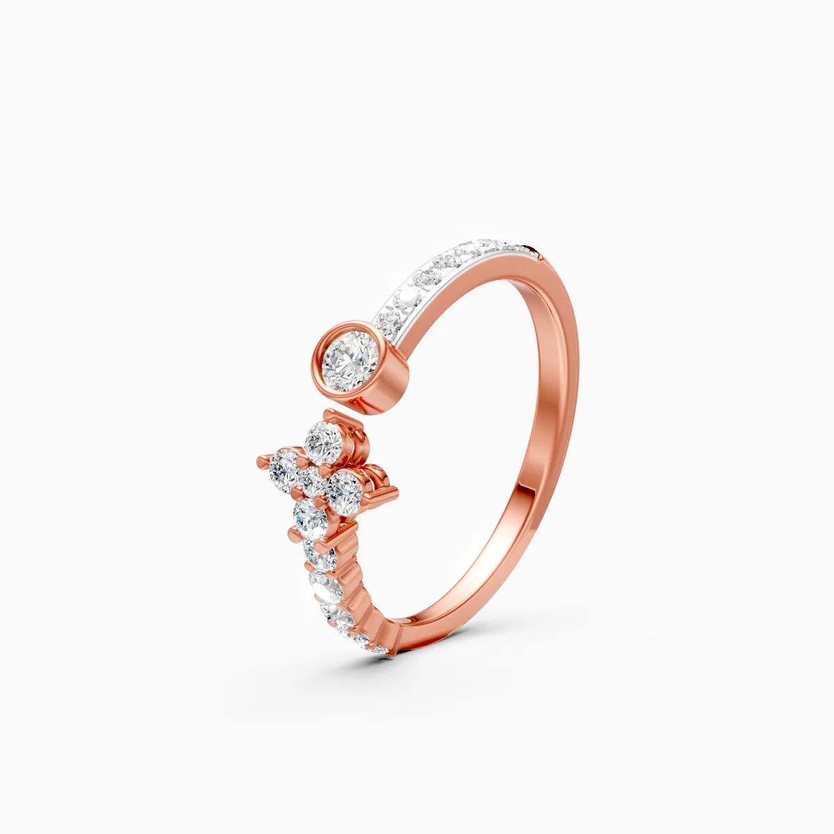 Round Minimalist Lab grown Diamond Ring
