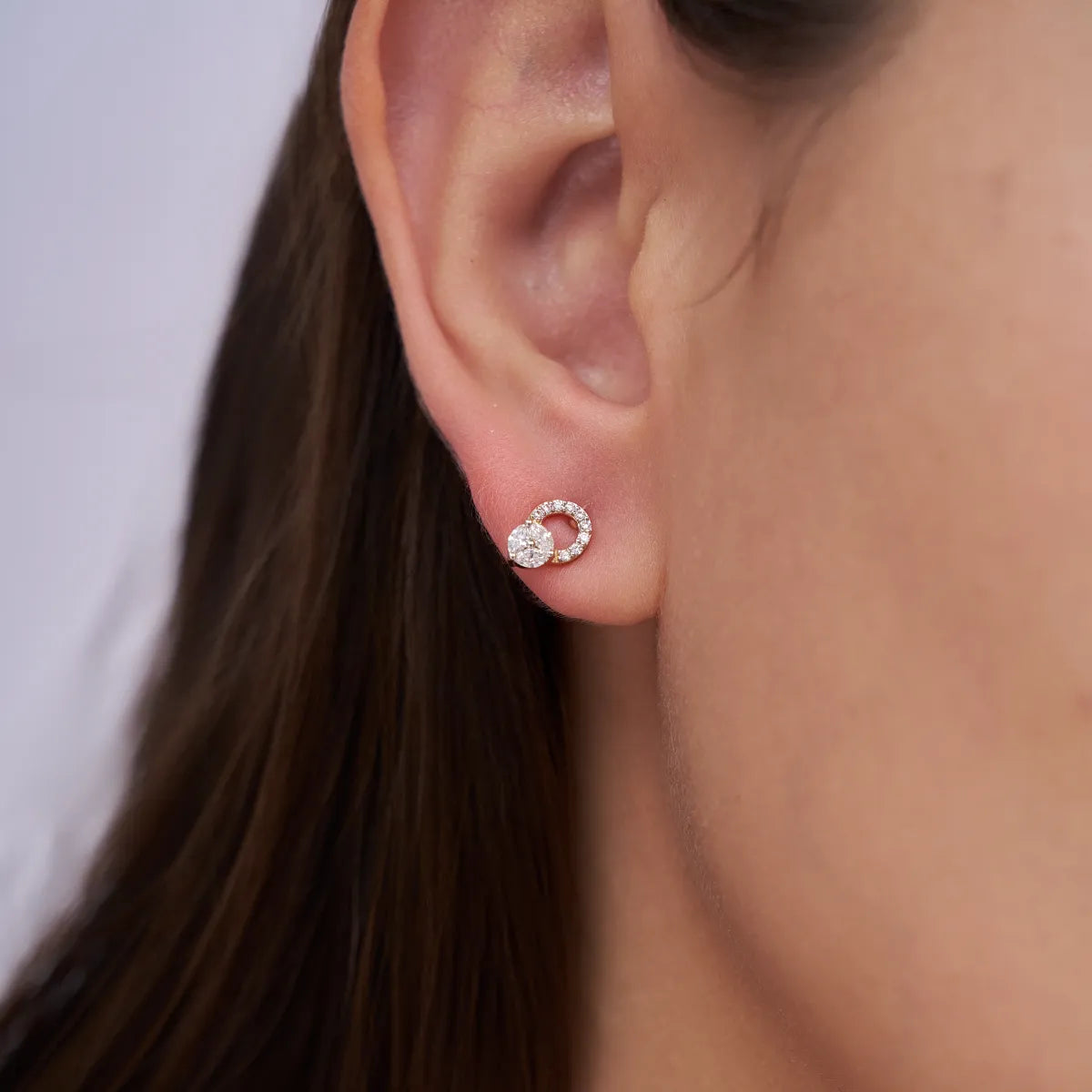 Marquise Drop Halo Studs