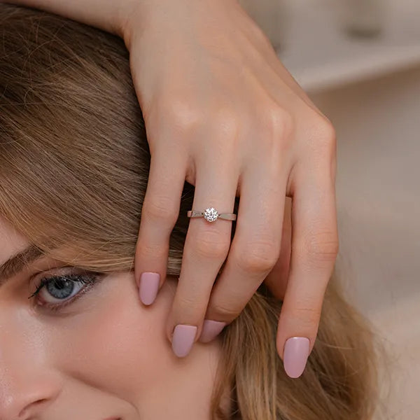 Promise Solitaire Lab Grown Diamond Ring