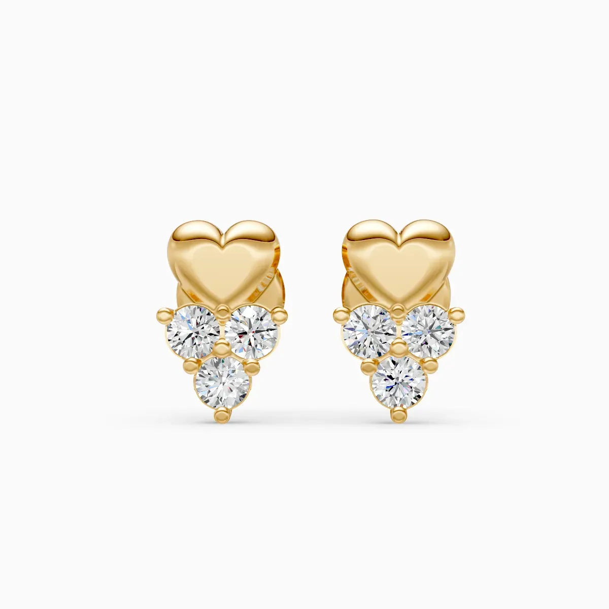 Heart Cluster Studs