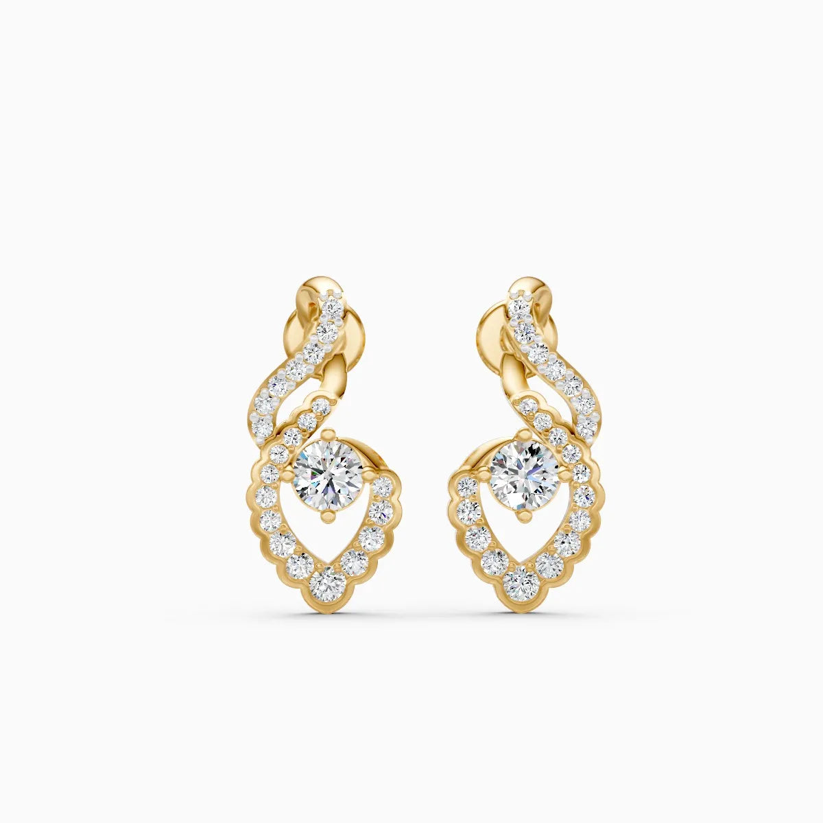 Flame of Love Lab Grown Diamond Earrings