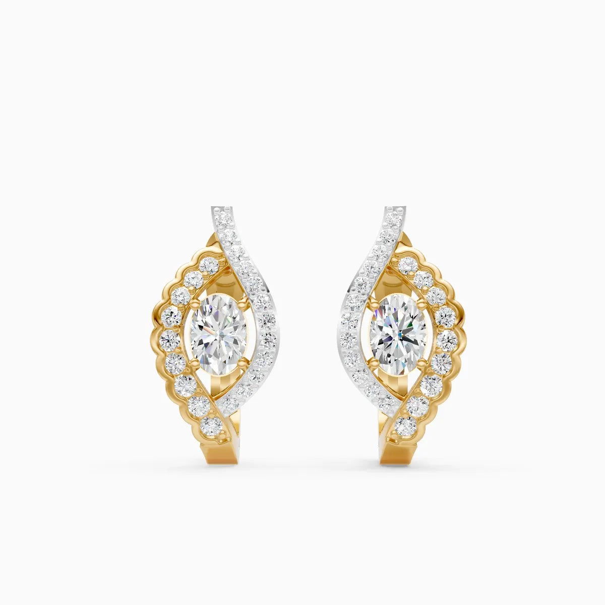 Divine Wave Lab-Grown Diamond Earrings