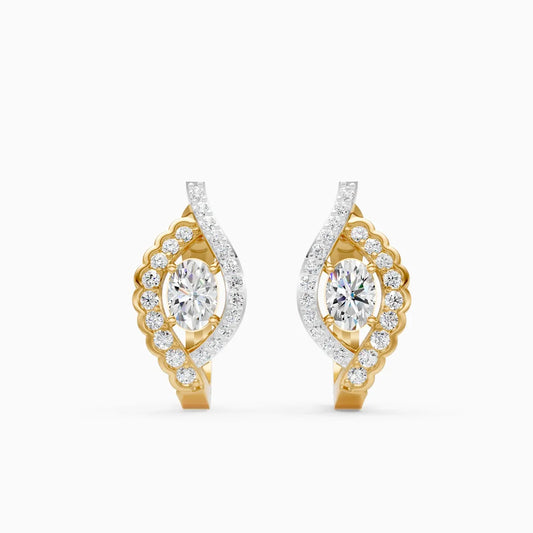 Divine Wave Lab-Grown Diamond Earrings