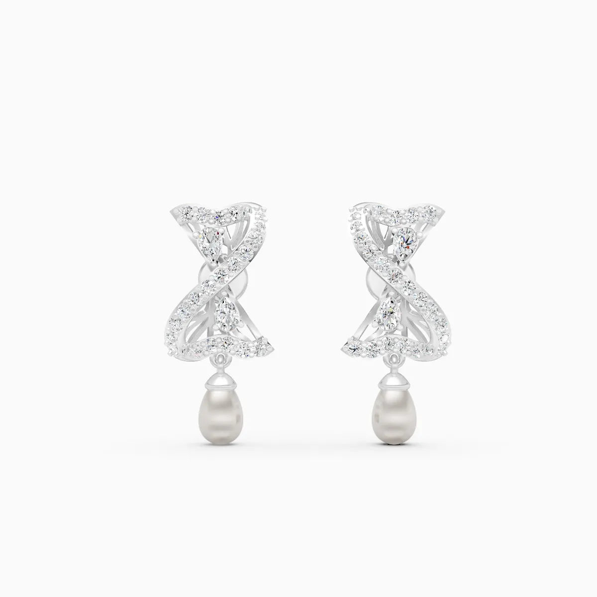 Elegant Twist Lab Grown Diamond Earrings