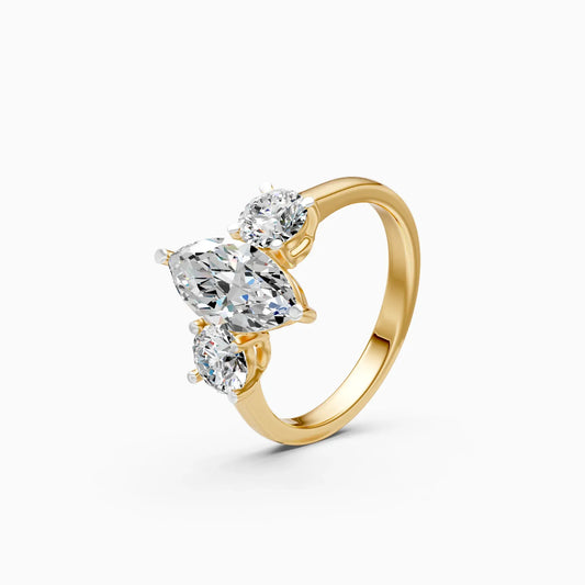 Ever Classic Three Stone Diamond Ring
