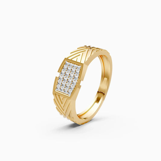 Sparkling Men's Lab Grown Diamond Ring