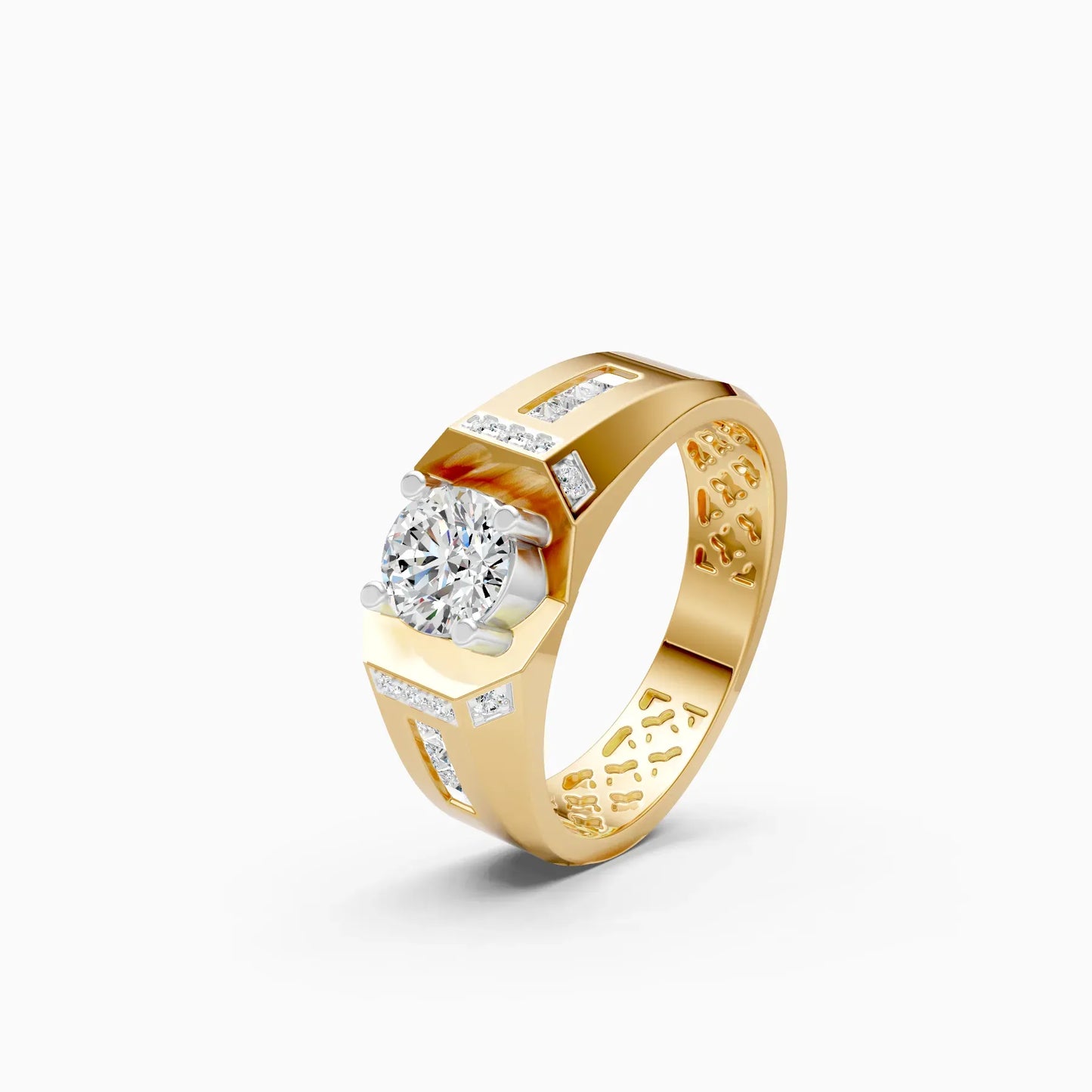 Modern Classic Solitaire Men's Ring