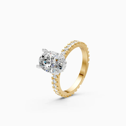 Empress Grace Blink Oval Diamond Ring