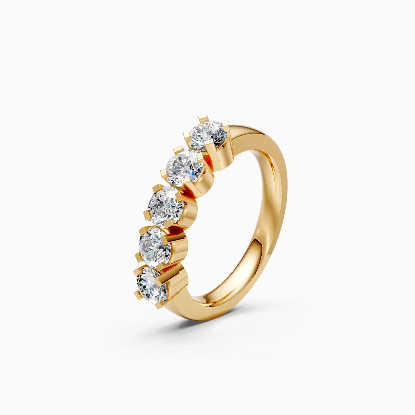 Radiant Circle Symphony Diamond Ring