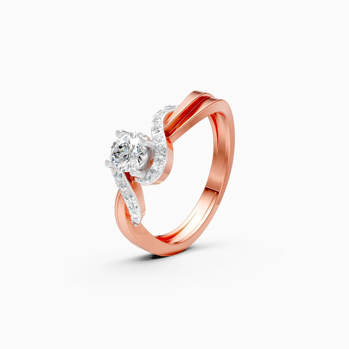 Modern Enchanted Twist Diamond Ring