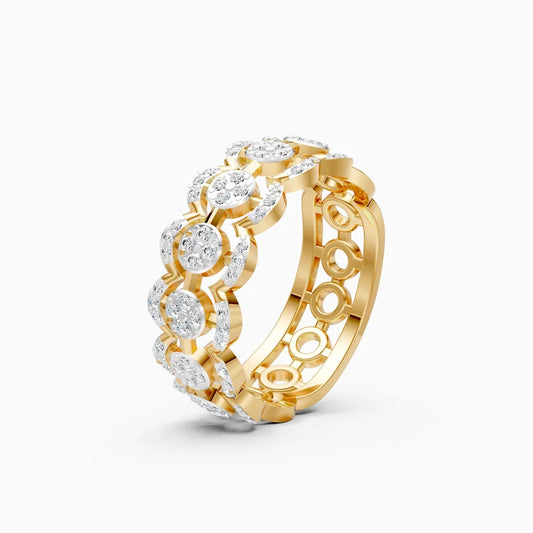 Celestial Charm Multi-Halo Round-Cut Diamond Ring
