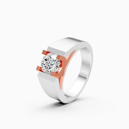 Classic Round Lab Grown Solitaire Diamond Ring