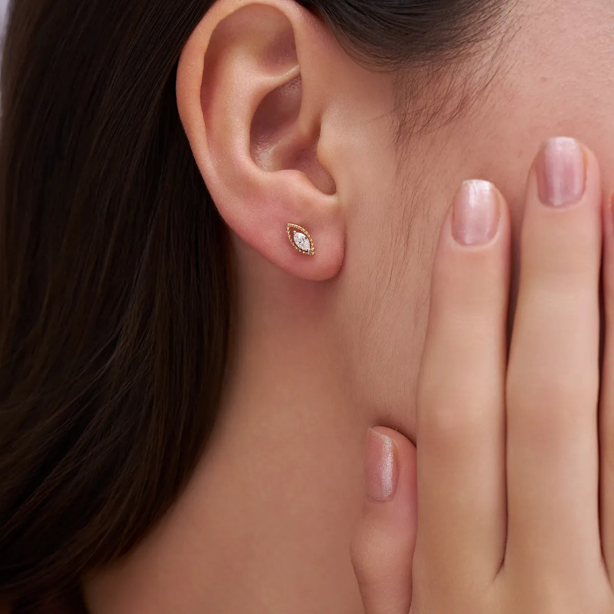 Marquise Diamond Stud Earrings