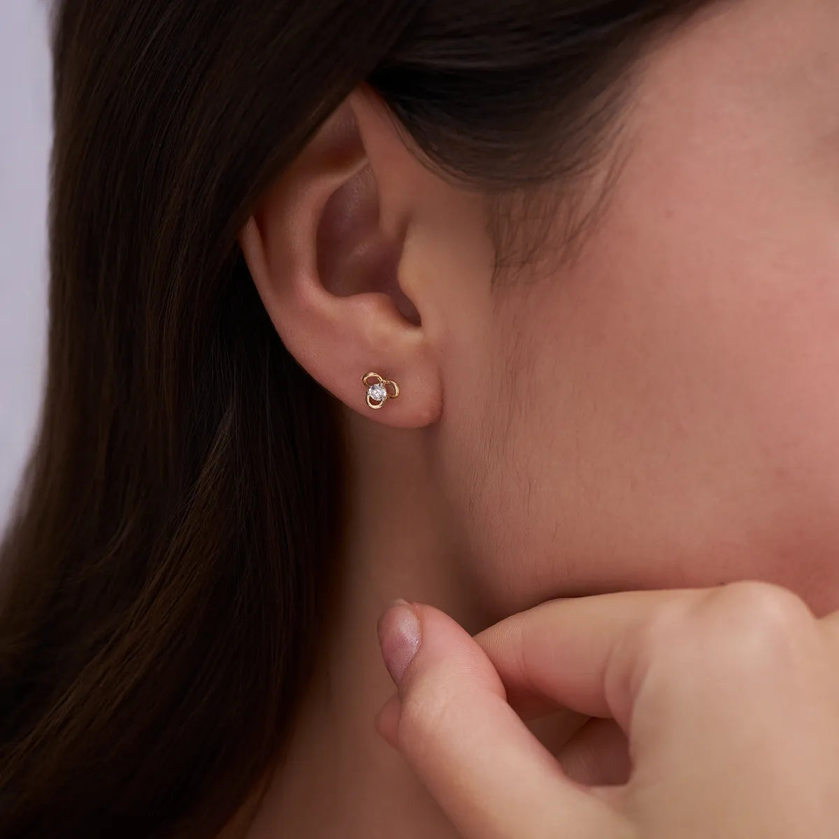 Trillium Bloom Studs