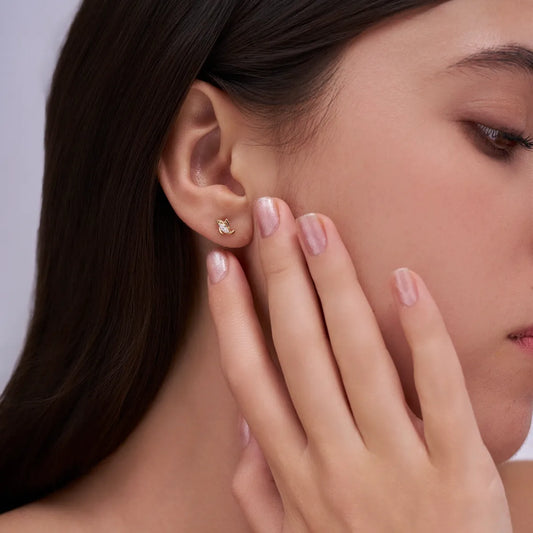 Marquise Swirl Studs