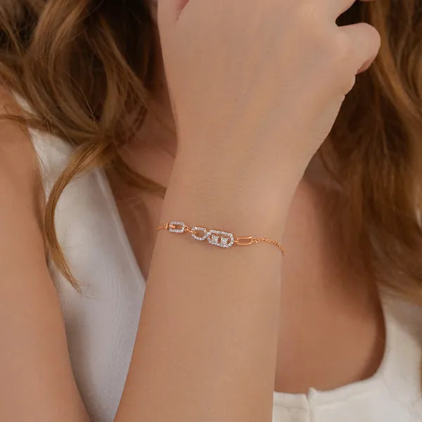 Infinity Spark Lab Grown Diamond Link Bracelet