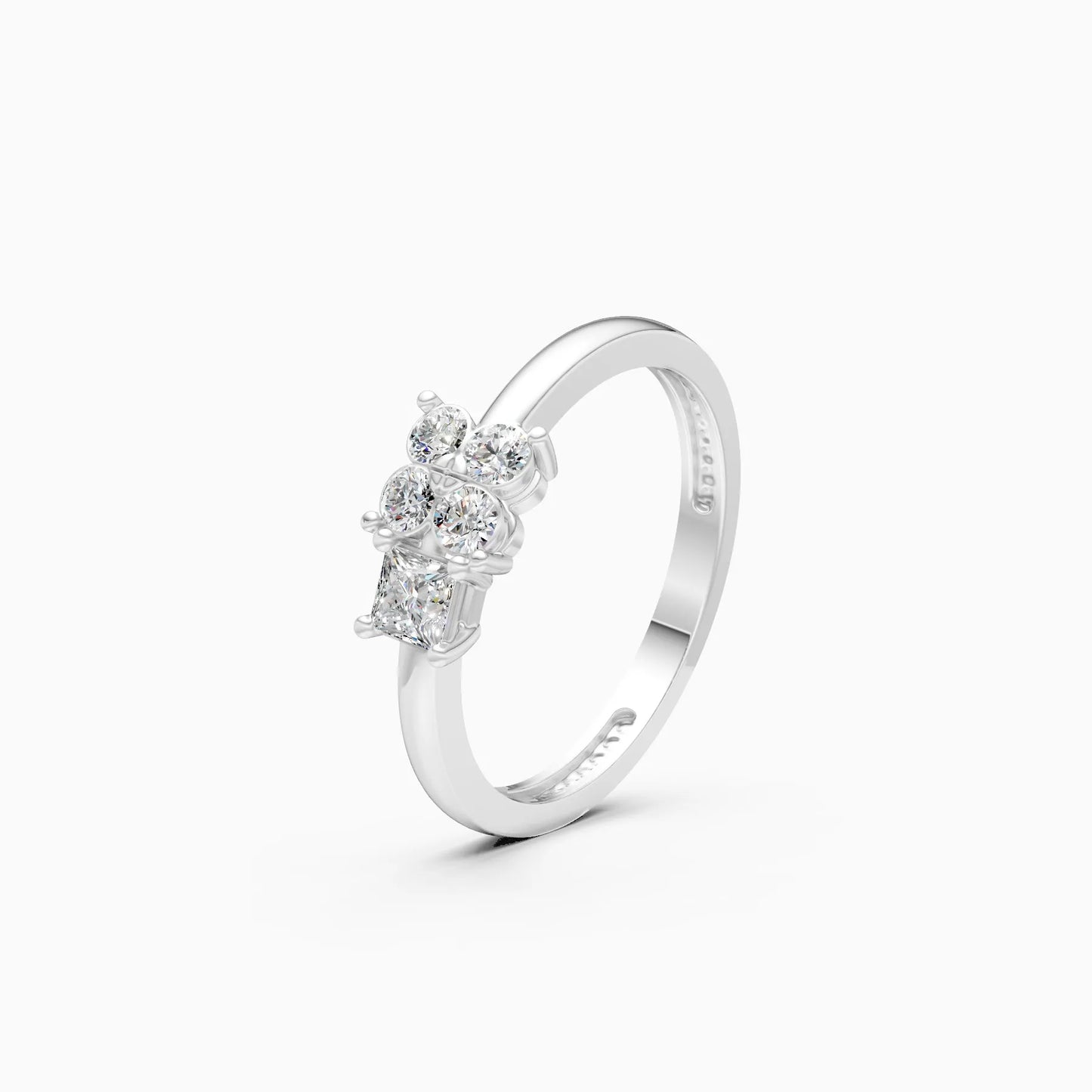 Floral Charm Lab Grown Diamond Ring