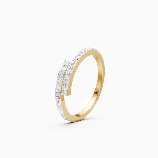 Split Bar Shine Diamond Ring