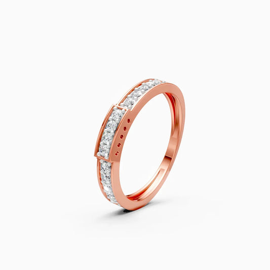 Luxurious Round Diamond Wedding Band