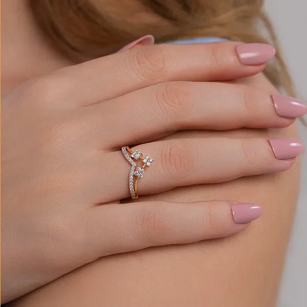 Tiara Lab Grown Diamond Crown Statement Ring