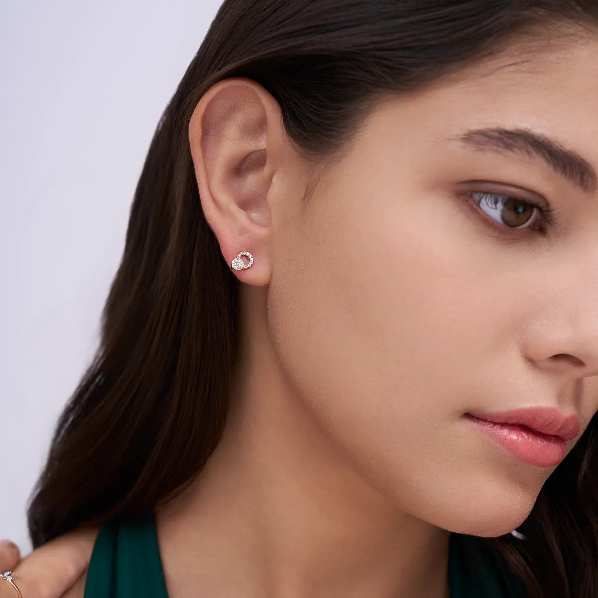 Marquise Drop Halo Studs